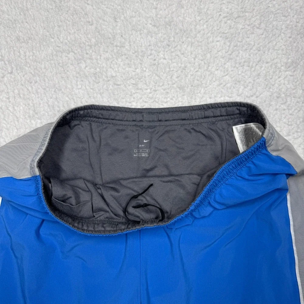 Nike‎ Dry Fit Running Shorts Blue with Liner Drawstring Performance Men's Size M